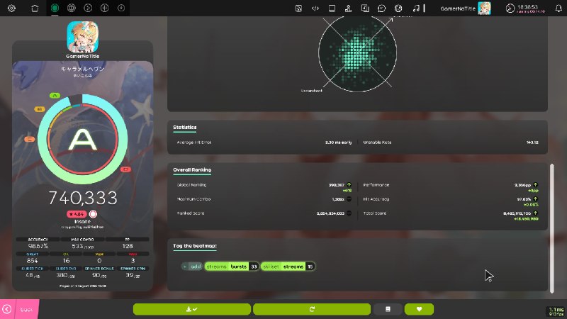 #osu 哇，还能吃上 3pp#osu 哇，还能吃上 3pp