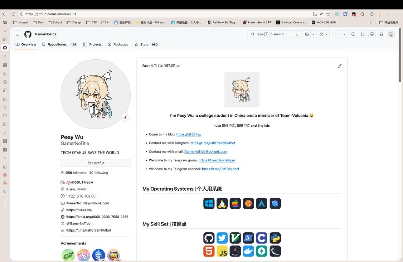 #日常 原来我有 2^8 个 followers 了耶