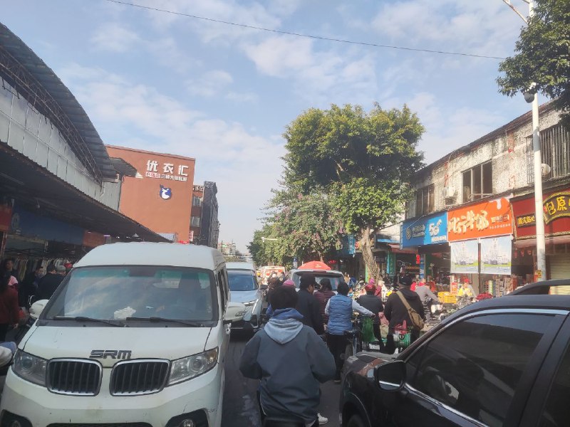 #日常 经典的广州城中村早市