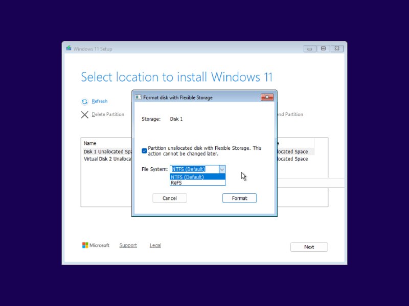 #系统资讯 新版 Windows 11 在全新安装时可选切换为 ReFS 弹性文件系统，即将操作系统安装在 ReFS 而非 NTFS 上