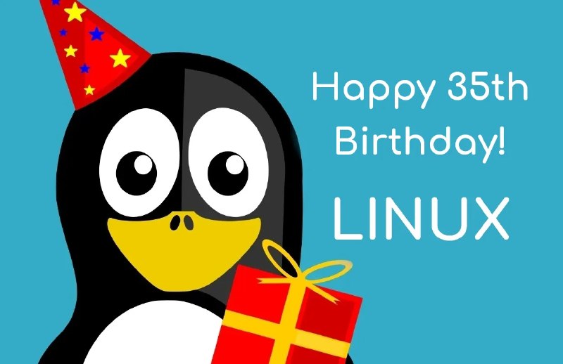 今天是 Linux发布 35 周年今天是 8 月 25 日，是 Linux 发布 35 周年纪念日