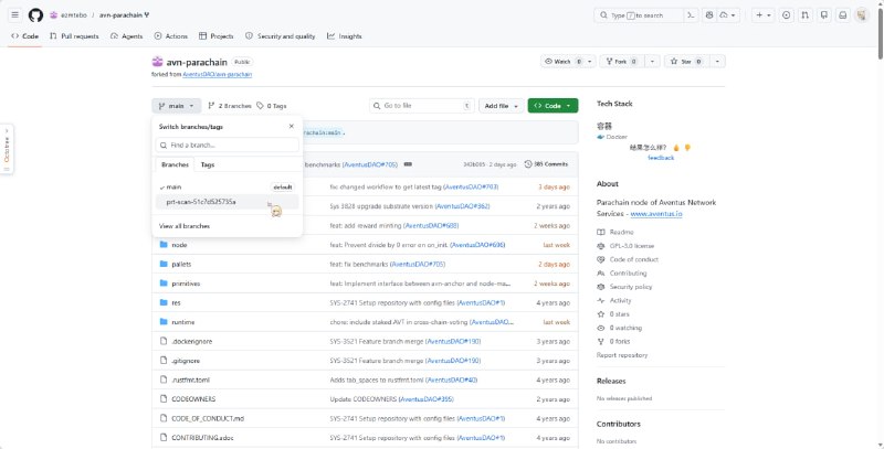 #日常 #吐槽 #乐子在 Github 的某处角落，名为 ezmtebo 的用户在加入 Github 的 2 天内已经拥有六百左右的 Contributions但是当你去看它的 fork 的新建分支的时候就会发现尼玛演都不演了 